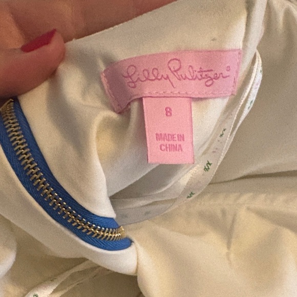 Lilly Pulitzer Strapless Blue and White Dress - Picture 5 of 5